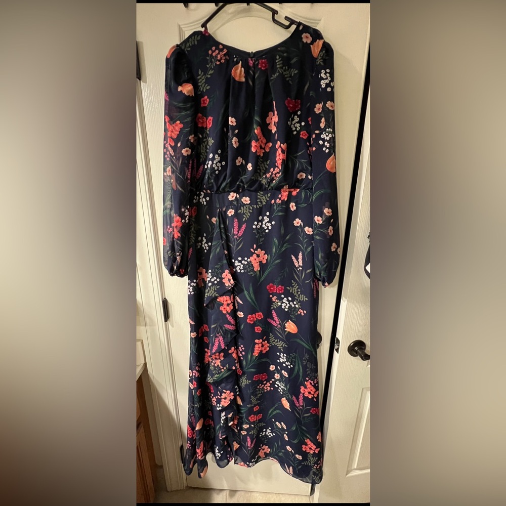 Eliza J floral/flower long dress size 14
